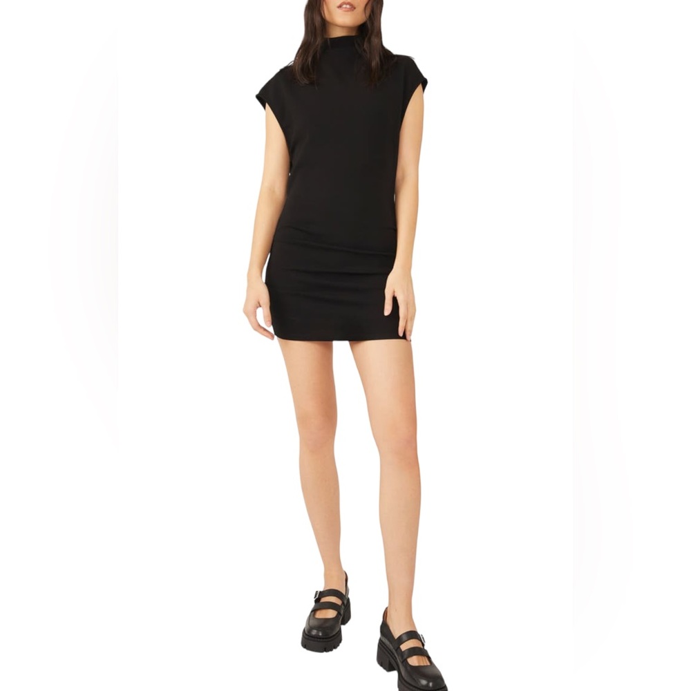 NWT Free People Amelie Mock Neck Knit Dress size Medium - Picture 2 of 5